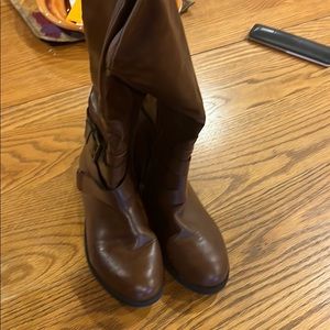 Tall brown boots
